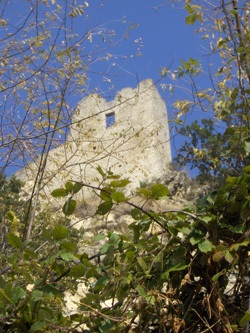 Resti del castello di Canossa