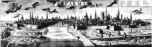 Veduta di Parma nel 1700
